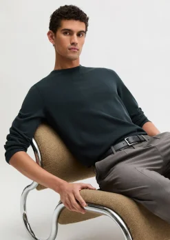Feinstrick-Pullover regular aus zertifizierter Bio-Baumwolle