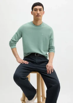 Feinstrick-Pullover regular aus zertifizierter Bio-Baumwolle