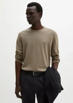 Feinstrick-Pullover regular aus zertifizierter Bio-Baumwolle