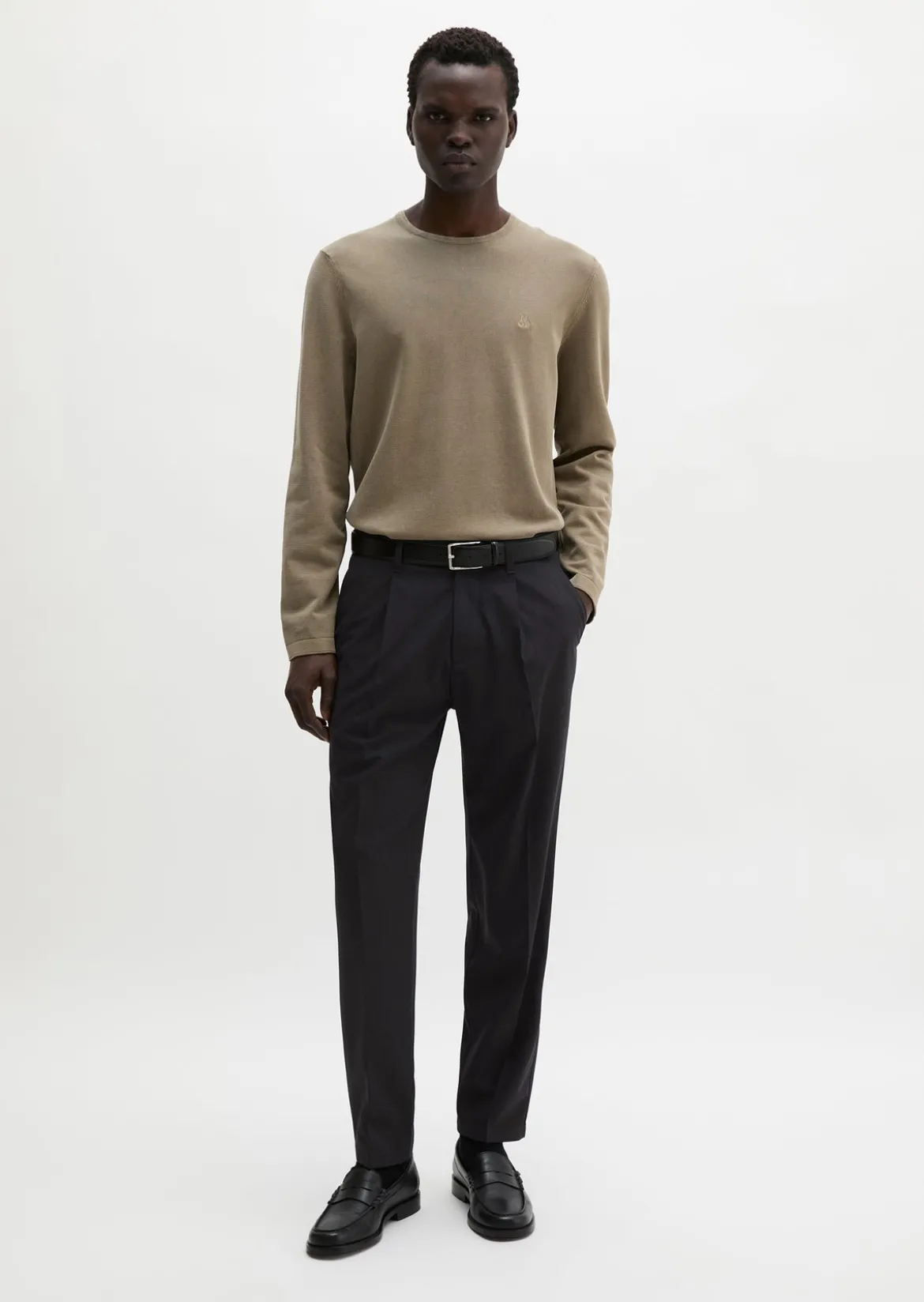 Feinstrick-Pullover regular aus zertifizierter Bio-Baumwolle