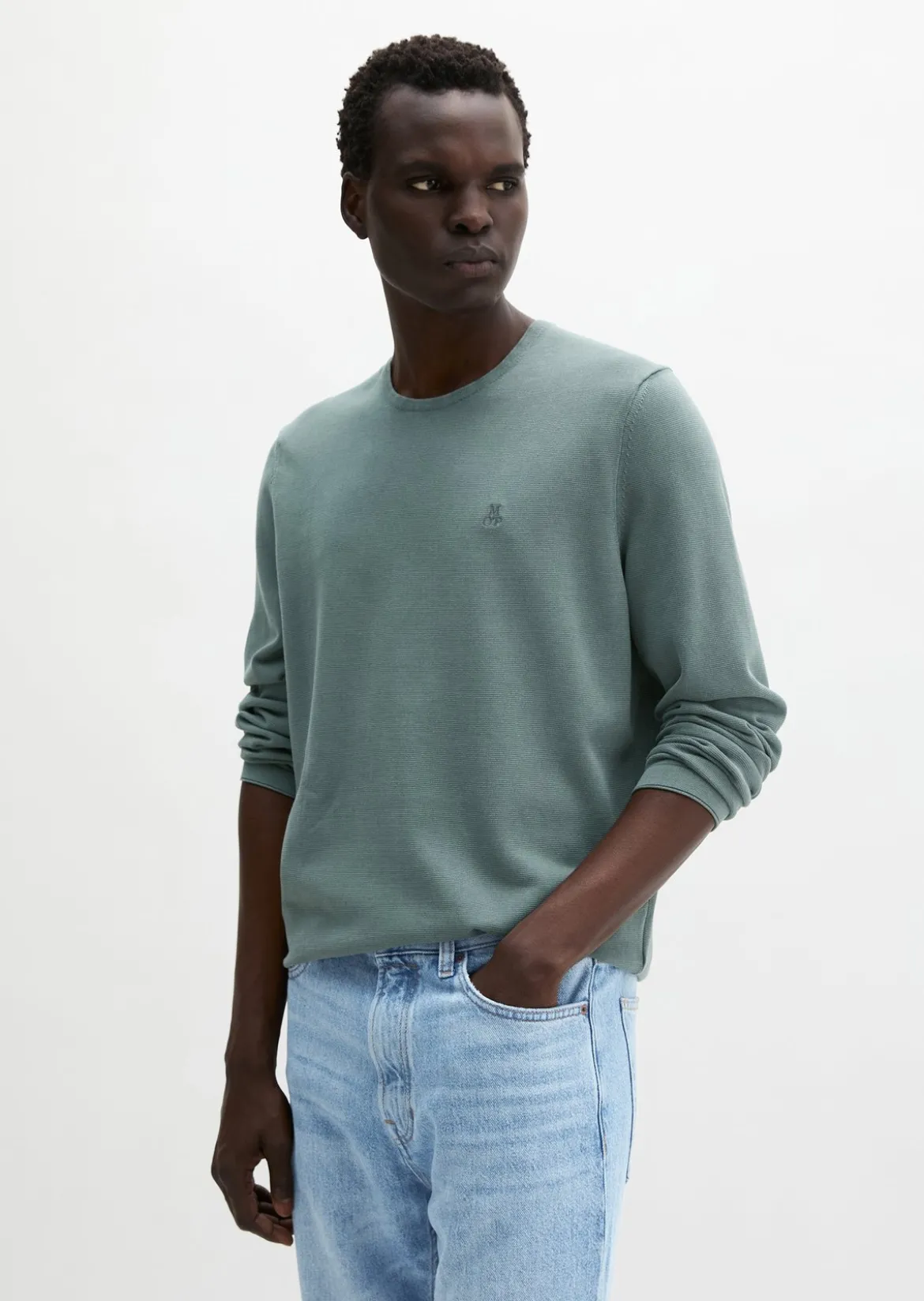Feinstrick-Pullover regular aus zertifizierter Bio-Baumwolle