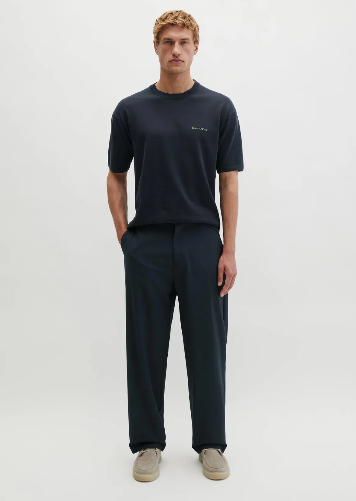 Feinstrickshirt DFB Travel Collection aus reiner Bio-Baumwolle