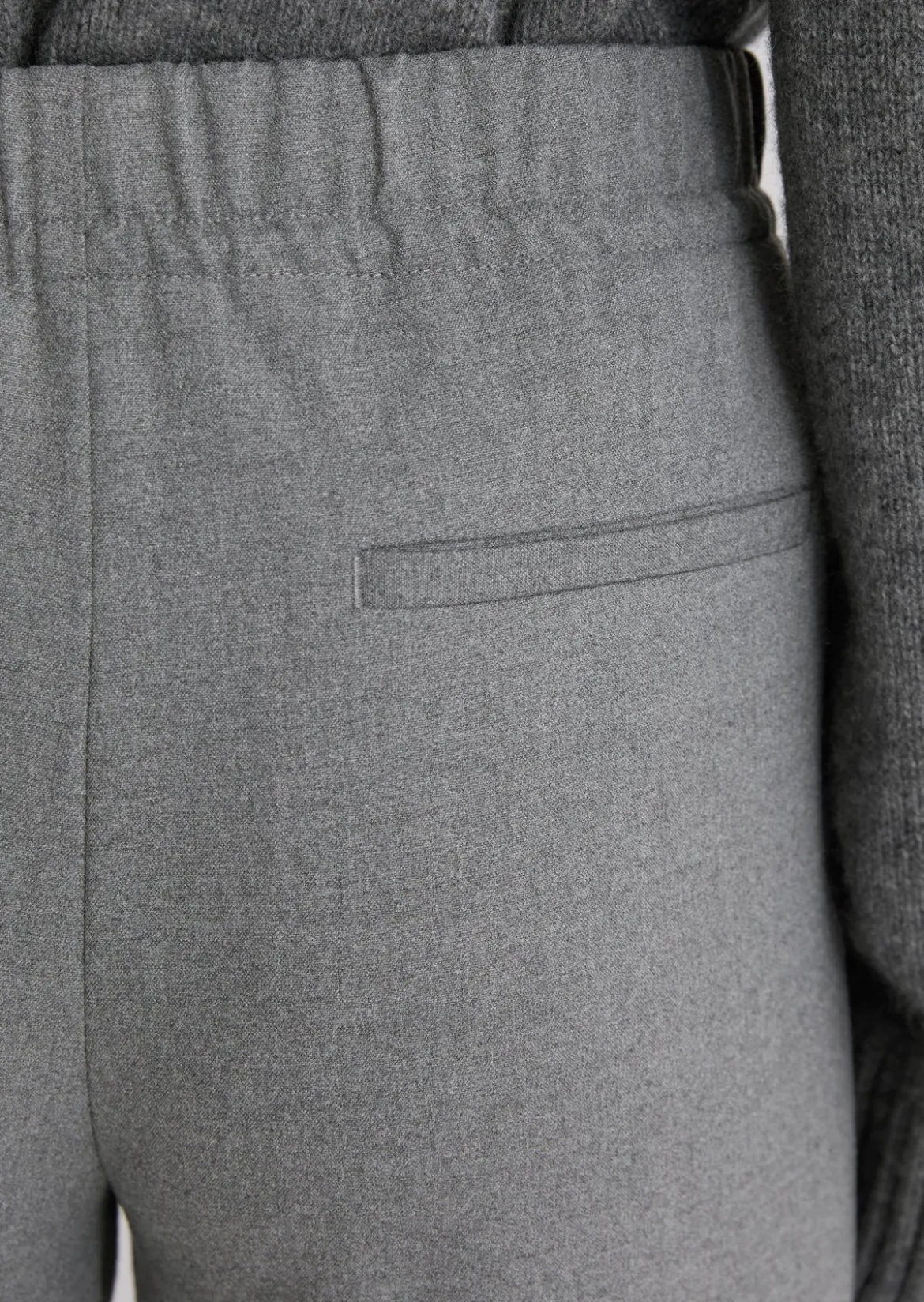 Flanell-Joggpants relaxed aus weichem Polyester-Viskose-Twill