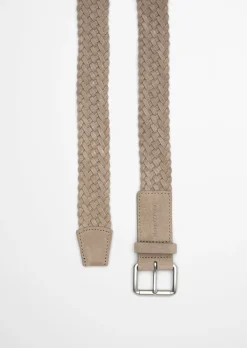 Flechtgürtel aus weichem Veloursleder