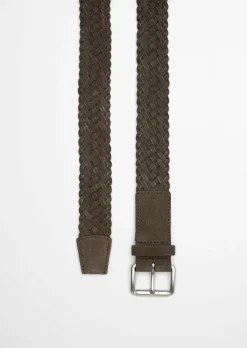 Flechtgürtel aus weichem Veloursleder