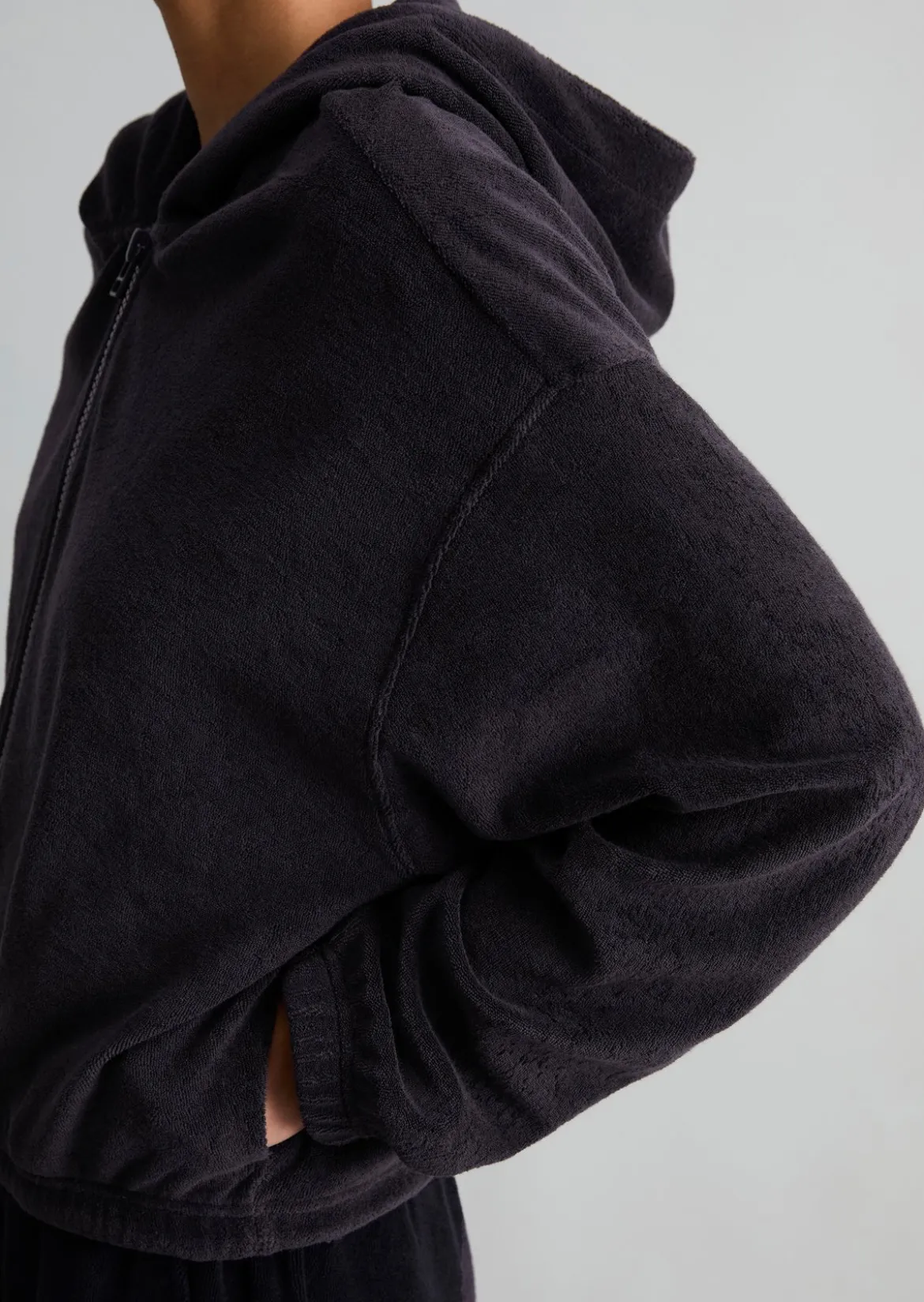 Frottee-Jacke relaxed aus Organic Cotton