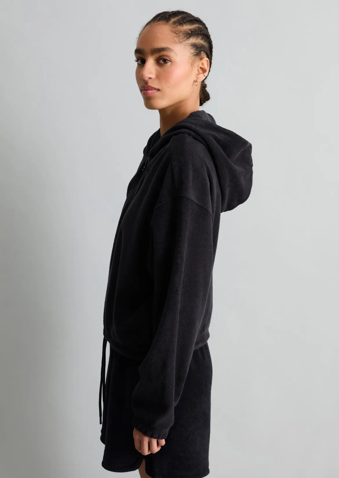 Frottee-Jacke relaxed aus Organic Cotton