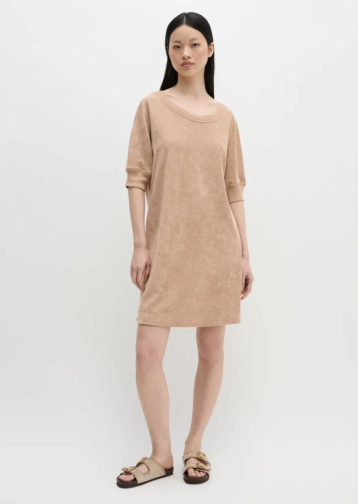 Frottee-Kleid loose aus Organic Cotton-Mix