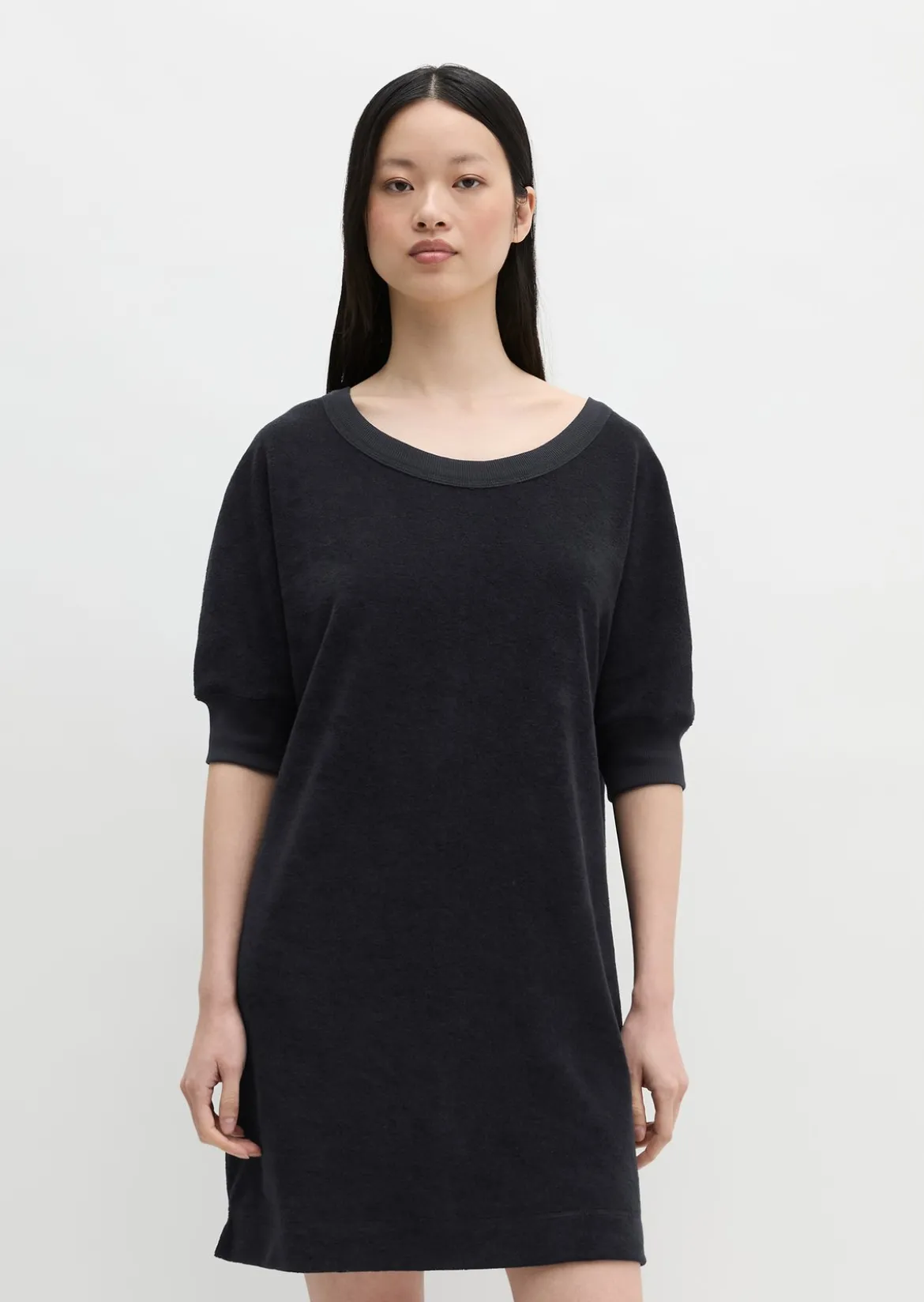Frottee-Kleid loose aus Organic Cotton-Mix
