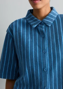 Frottee-Overshirt boxy aus Organic Cotton