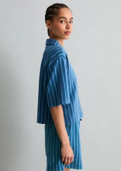 Frottee-Overshirt boxy aus Organic Cotton