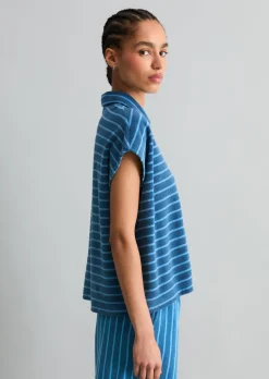 Frottee-Poloshirt relaxed aus Organic Cotton