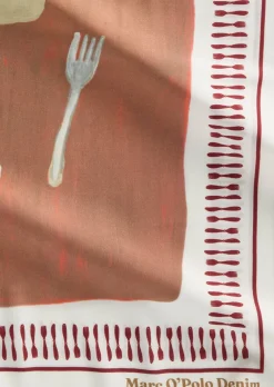 Gemustertes Tuch aus Viskose-Twill