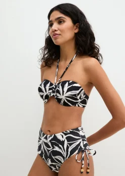 Gepolstertes Neckholder-Bikini-Top mit Beads-Details und Bügeln