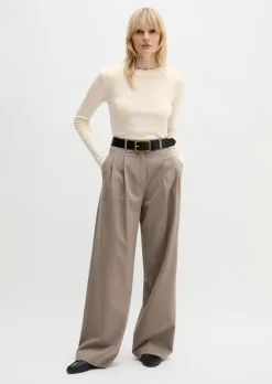 Geripptes Longsleeve slim mit TENCEL™ Modal