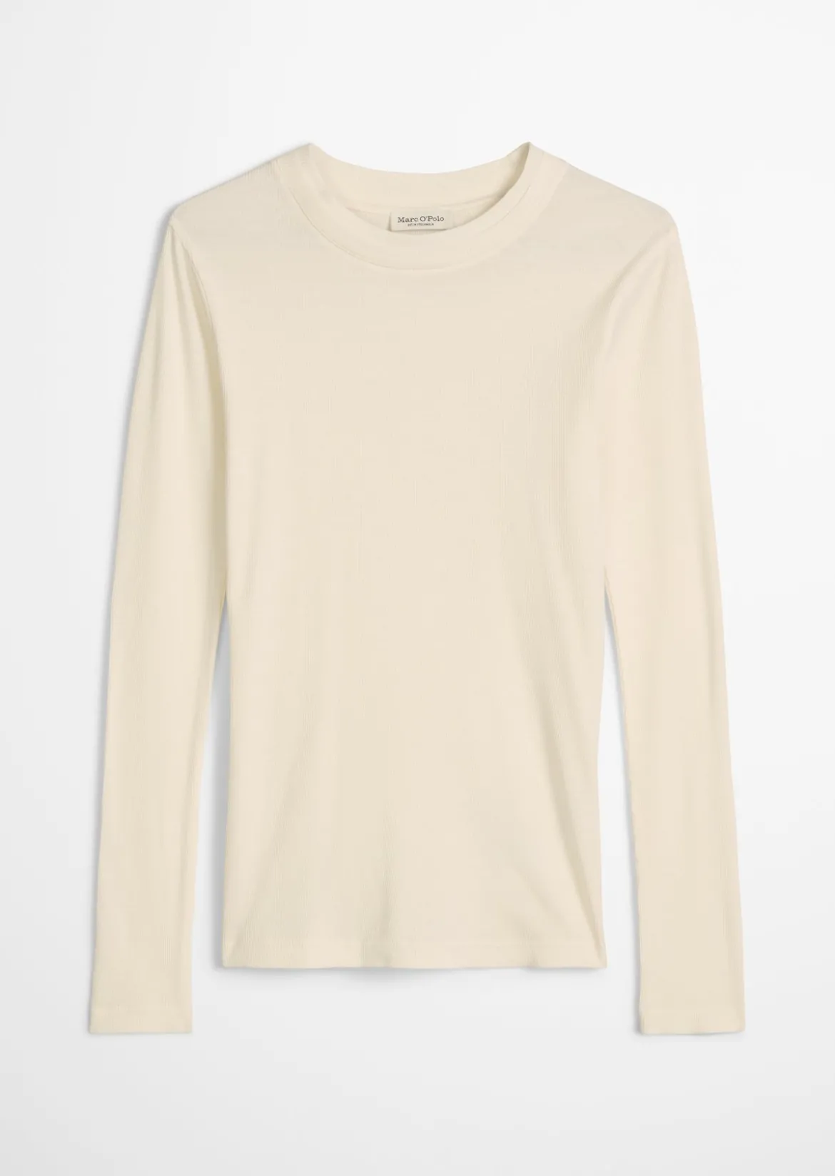 Geripptes Longsleeve slim mit TENCEL™ Modal