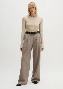 Geripptes Longsleeve slim mit TENCEL™ Modal