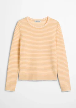 Gestreifter Pullover regular aus Compact Cotton