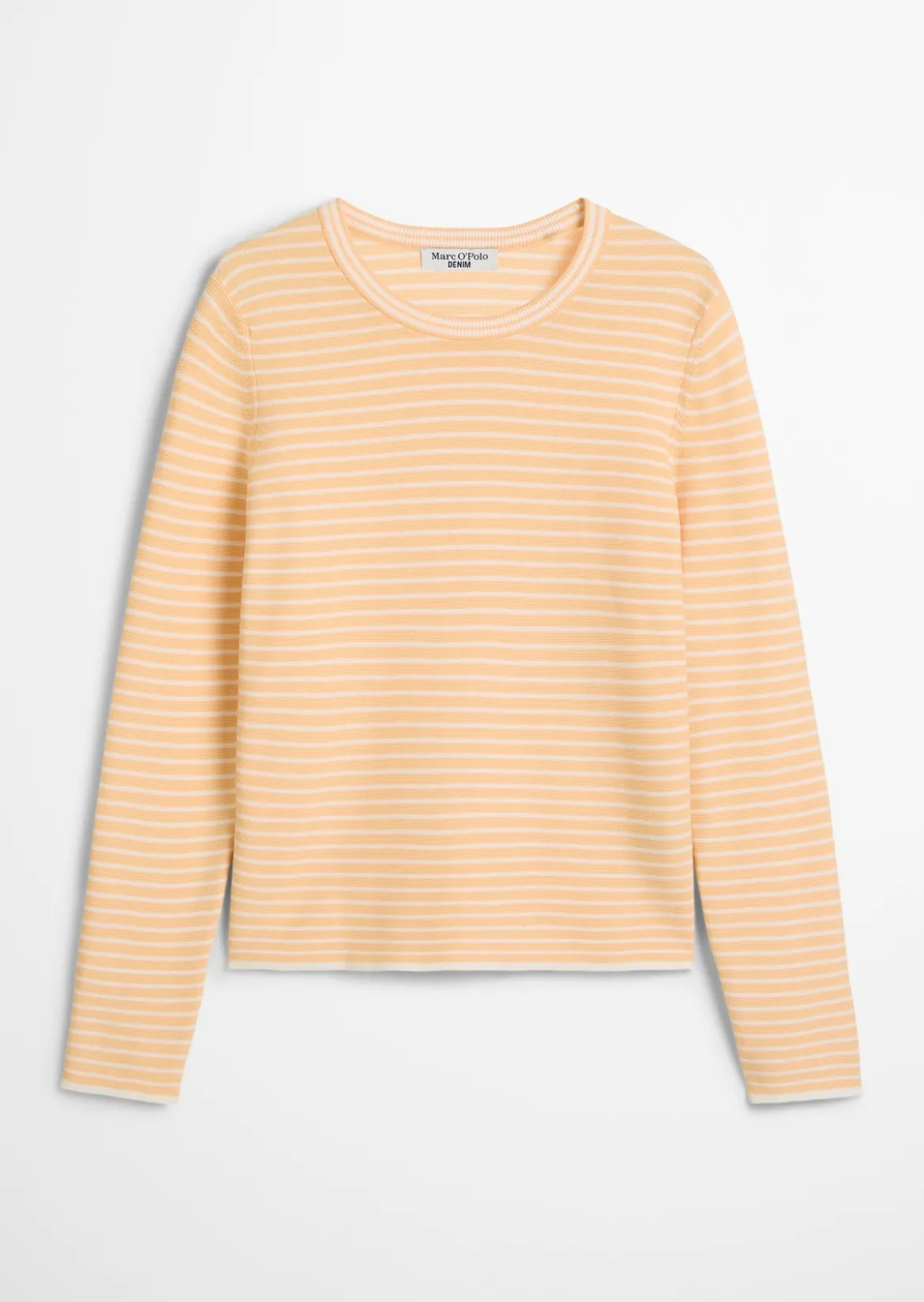 Gestreifter Pullover regular aus Compact Cotton