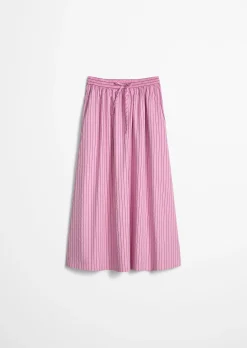 Gestreifter Rock regular aus Organic Cotton Lyocell-Mix
