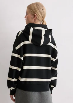 Gestreiftes Hoodie relaxed aus Organic Cotton