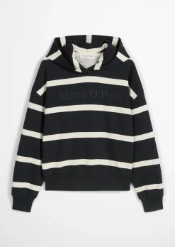 Gestreiftes Hoodie relaxed aus Organic Cotton