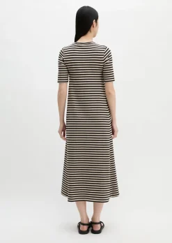 Gestreiftes Jerseykleid A-Shape aus TENCEL™ Modal