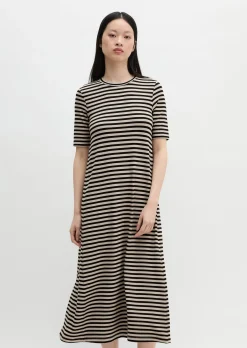 Gestreiftes Jerseykleid A-Shape aus TENCEL™ Modal