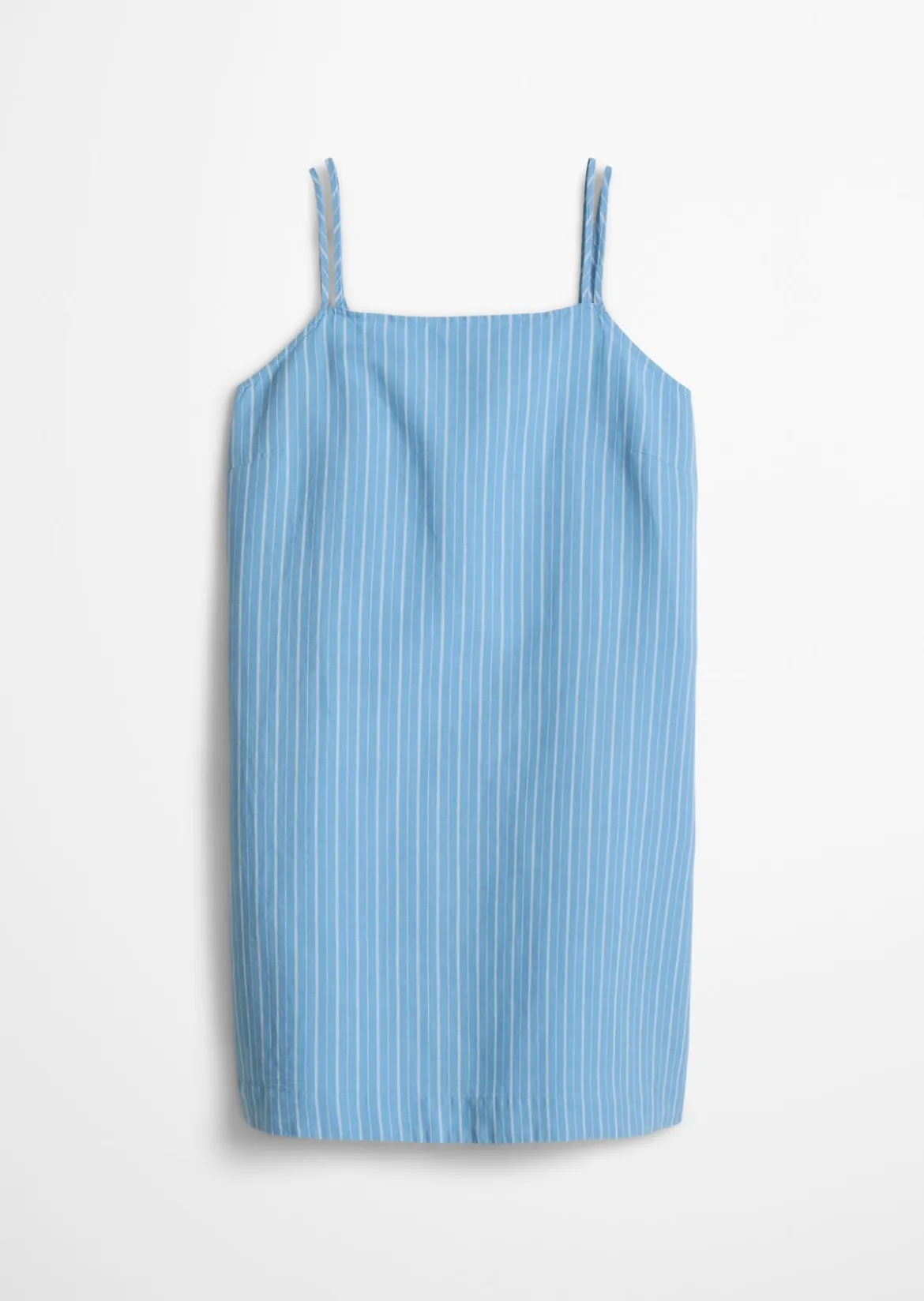 Gestreiftes Kleid relaxed aus Leinen-Baumwolle-Mix