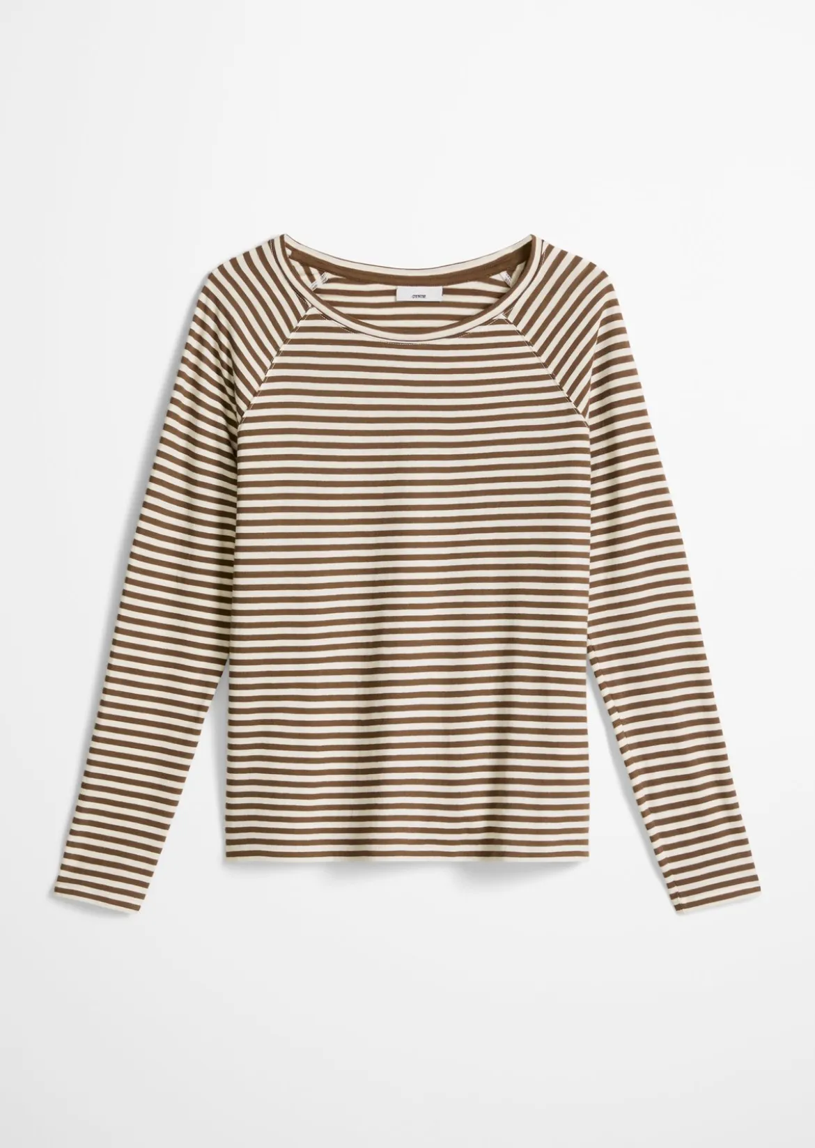 Gestreiftes Longsleeve relaxed aus Loose Knit Jersey
