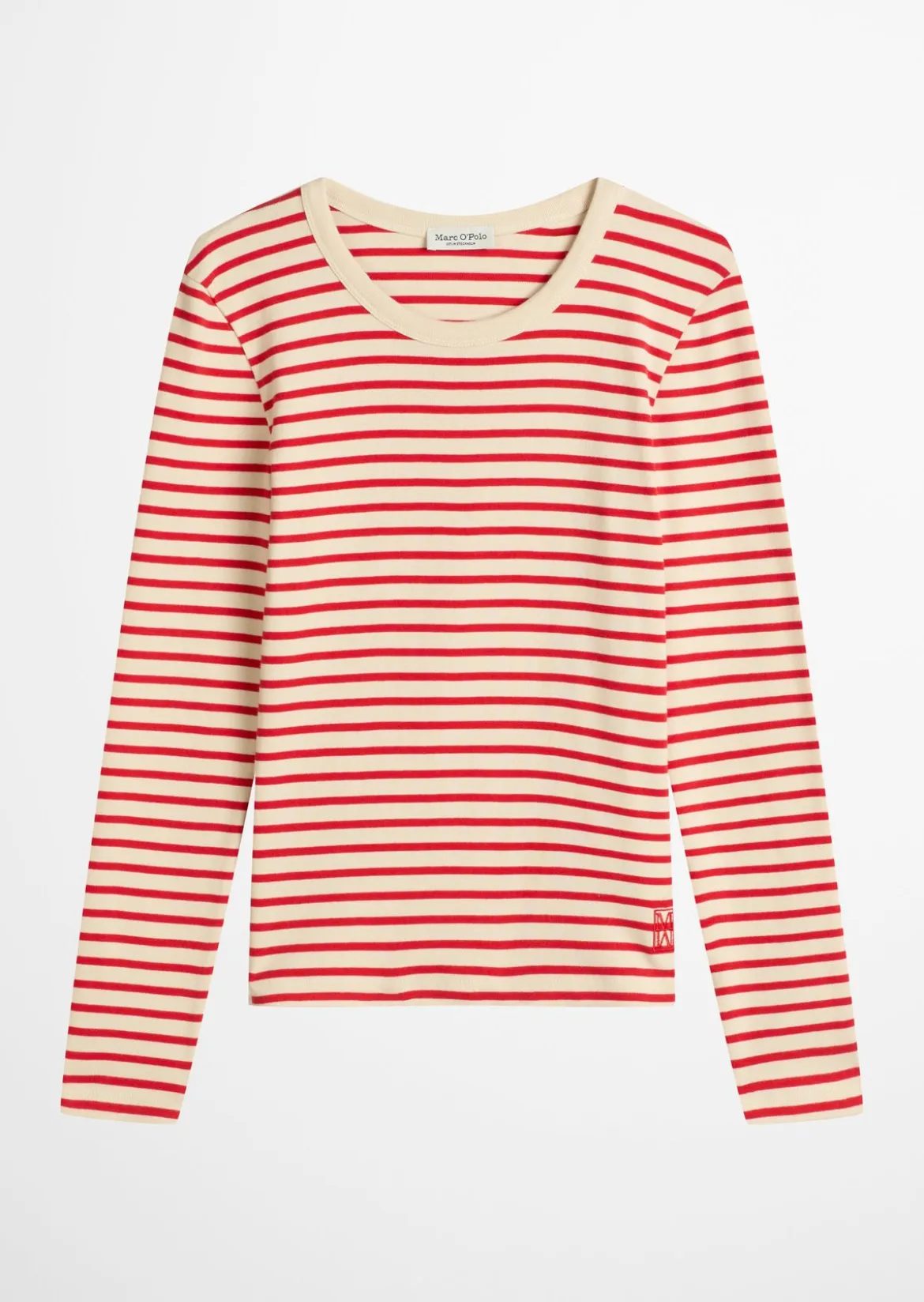 Gestreiftes Longsleeve regular aus reiner Bio-Baumwolle