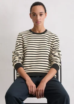 Gestreiftes Sweatshirt regular aus Organic Cotton