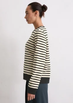 Gestreiftes Sweatshirt regular aus Organic Cotton