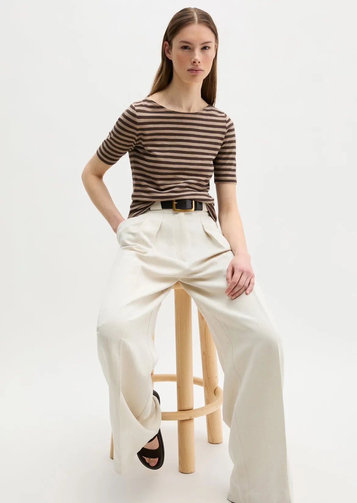 Gestreiftes T-Shirt regular aus Organic Cotton-Jersey