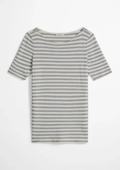 Gestreiftes T-Shirt regular aus Organic Cotton-Jersey