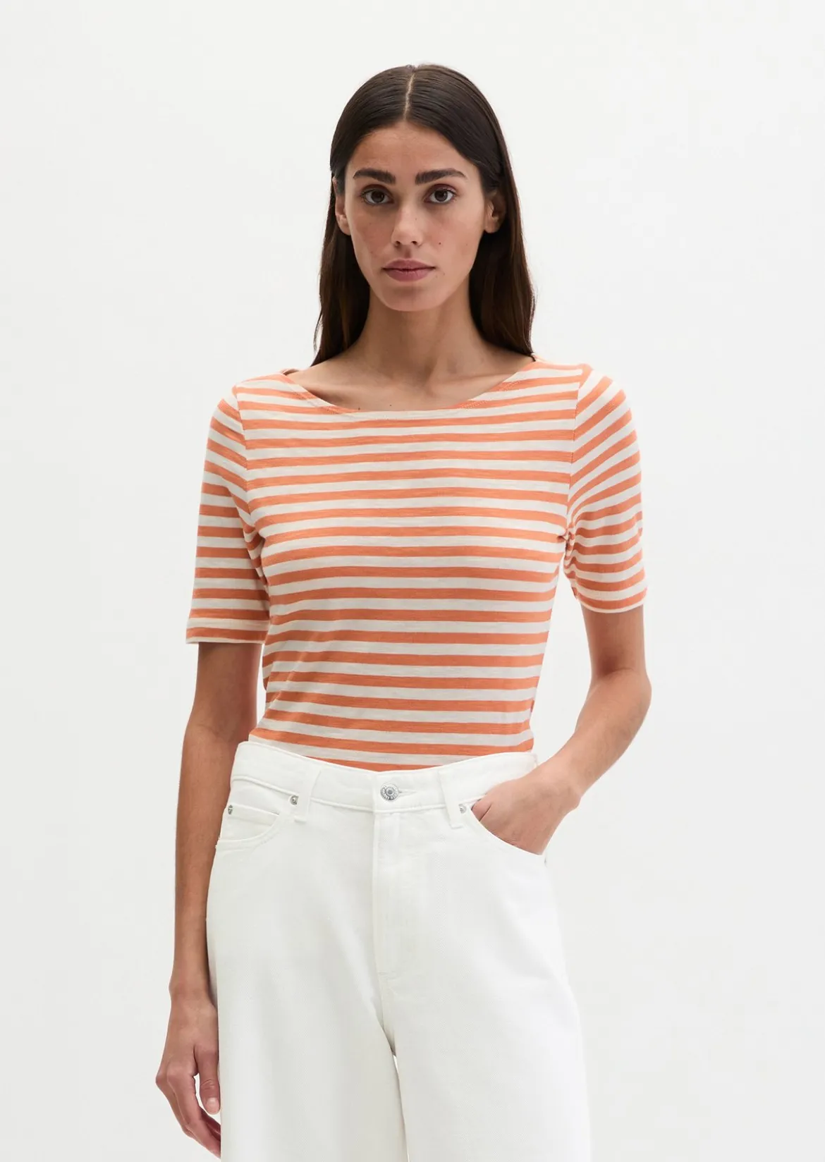 Gestreiftes T-Shirt regular aus Organic Cotton-Jersey