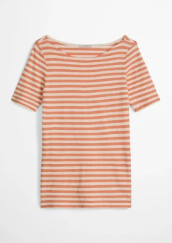 Gestreiftes T-Shirt regular aus Organic Cotton-Jersey