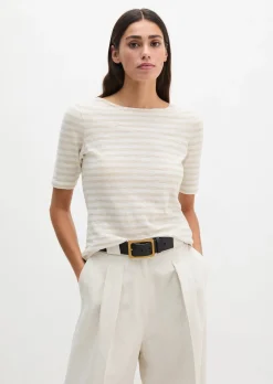 Gestreiftes T-Shirt regular aus Organic Cotton-Jersey