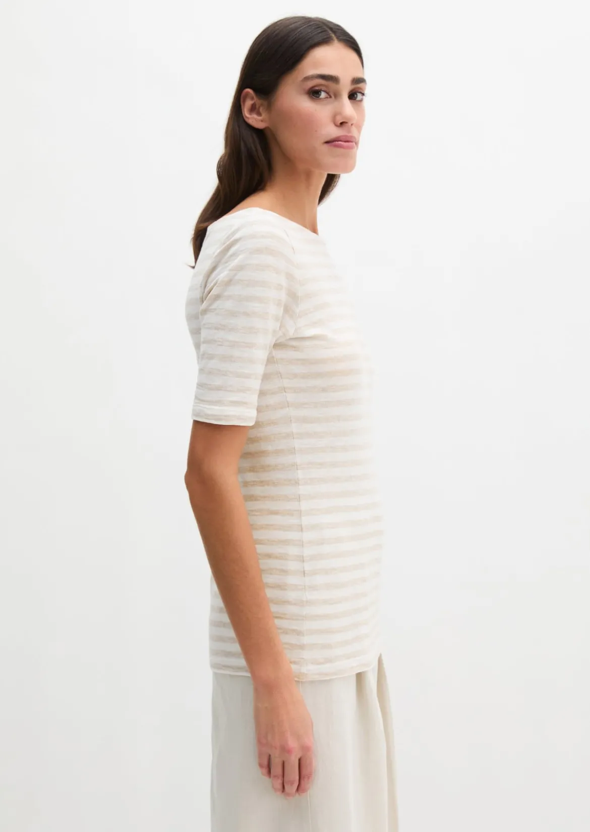 Gestreiftes T-Shirt regular aus Organic Cotton-Jersey