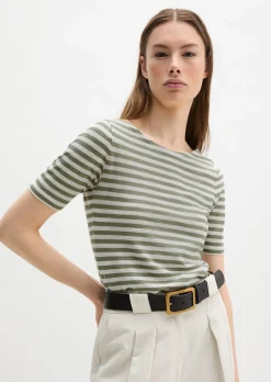 Gestreiftes T-Shirt regular aus Organic Cotton-Jersey