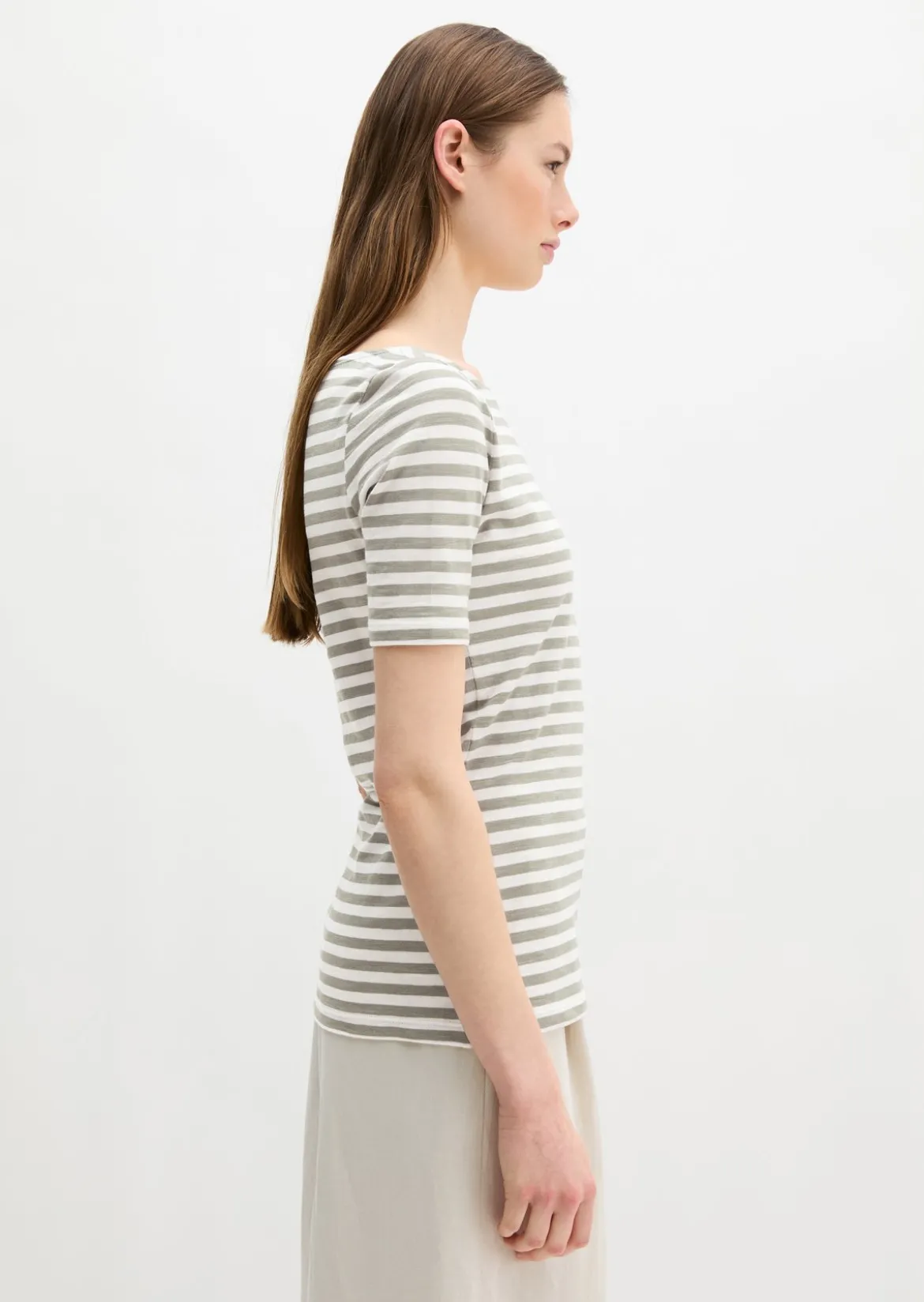 Gestreiftes T-Shirt regular aus Organic Cotton-Jersey