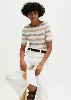Gestreiftes T-Shirt regular aus Organic Cotton-Jersey
