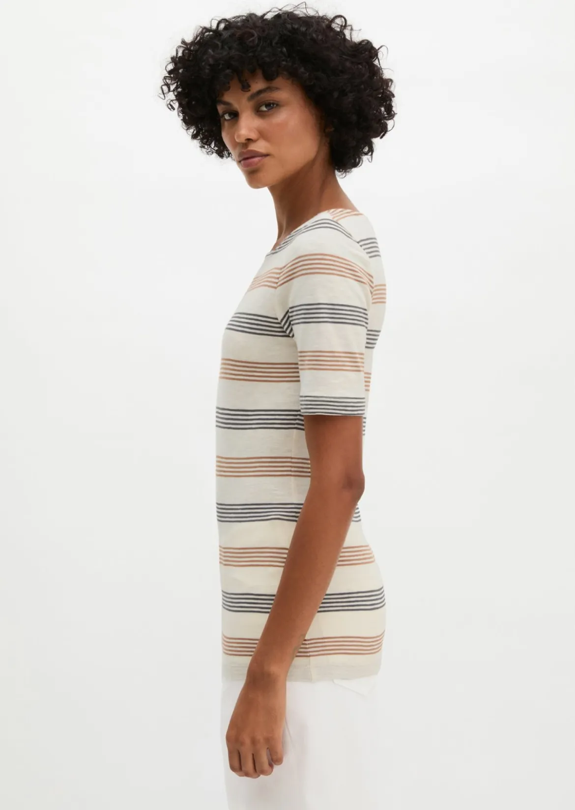 Gestreiftes T-Shirt regular aus Organic Cotton-Jersey