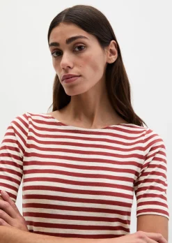 Gestreiftes T-Shirt regular aus Organic Cotton-Jersey