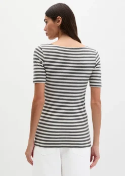 Gestreiftes T-Shirt regular aus Organic Cotton-Jersey