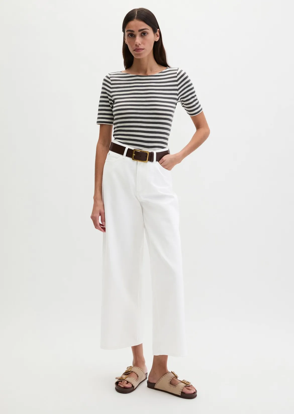 Gestreiftes T-Shirt regular aus Organic Cotton-Jersey