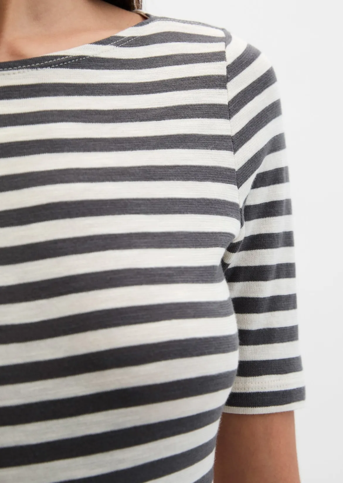 Gestreiftes T-Shirt regular aus Organic Cotton-Jersey