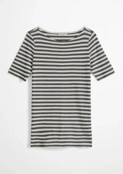 Gestreiftes T-Shirt regular aus Organic Cotton-Jersey