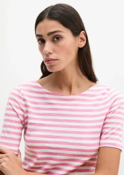 Gestreiftes T-Shirt regular aus Organic Cotton-Jersey