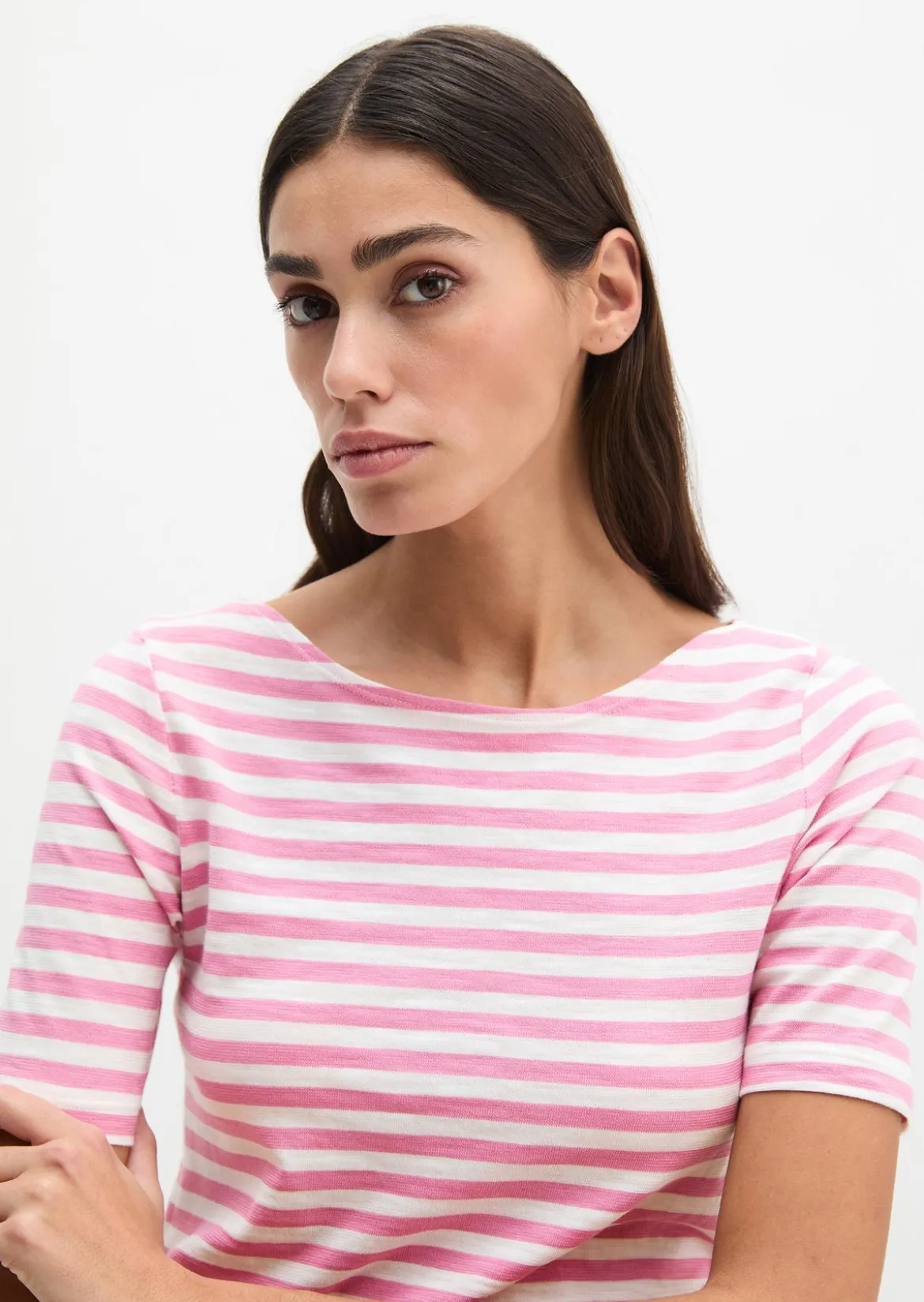 Gestreiftes T-Shirt regular aus Organic Cotton-Jersey